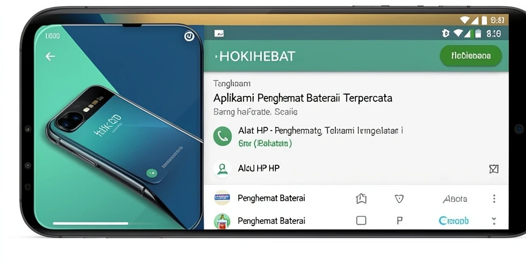 Tampilan antarmuka HOKIHEBAT yang ramah pengguna untuk pengelolaan baterai.
