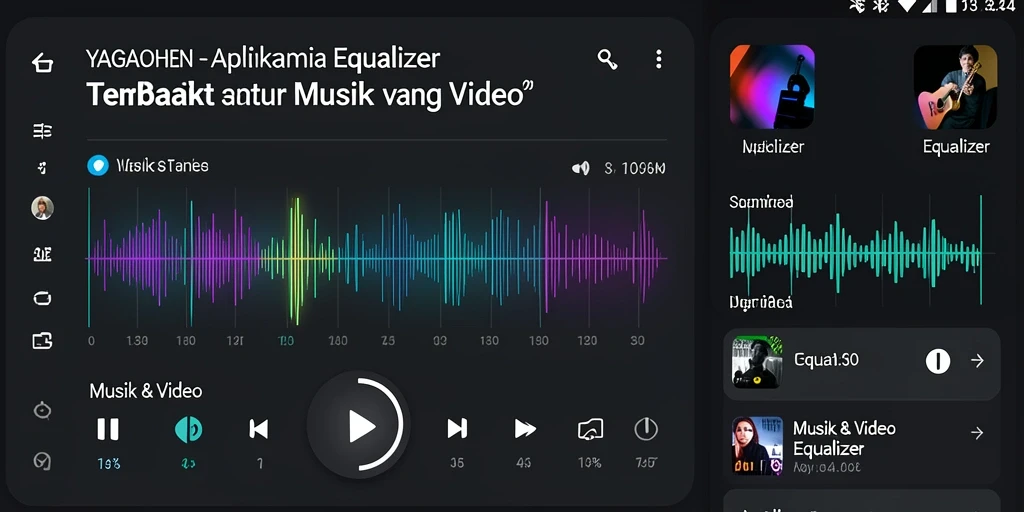 Tampilan antarmuka pengguna YAGAOHEN dengan pengaturan Equalizer yang menarik.
