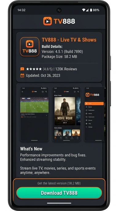 Unduh APK tv888 untuk Pengguna Android di Indonesia
